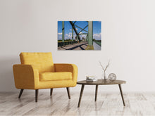 Lade das Bild in den Galerie-Viewer, Leinwandbild Brücke in Stahlkonstruktion
