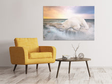 Lade das Bild in den Galerie-Viewer, Leinwandbild Der Eisbär und das Meer
