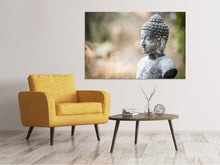 Lade das Bild in den Galerie-Viewer, Leinwandbild Buddha aus Stein
