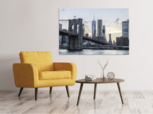 Lade das Bild in den Galerie-Viewer, Leinwandbild Die Brooklyn Bridge am Abend
