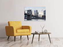 Lade das Bild in den Galerie-Viewer, Leinwandbild Die Brooklyn Bridge am Abend
