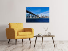 Lade das Bild in den Galerie-Viewer, Leinwandbild Brooklyn Brücke bei Sonnenschein
