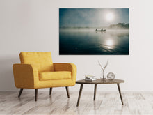 Lade das Bild in den Galerie-Viewer, Leinwandbild Fischer im Sonnenaufgang
