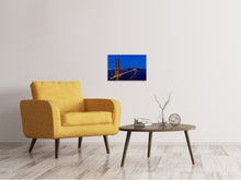 Lade das Bild in den Galerie-Viewer, Leinwandbild Golden Gate bei Nacht
