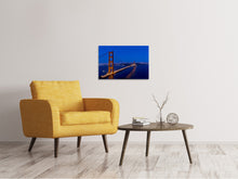 Lade das Bild in den Galerie-Viewer, Leinwandbild Golden Gate bei Nacht
