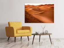 Lade das Bild in den Galerie-Viewer, Leinwandbild Spuren in der Wüste
