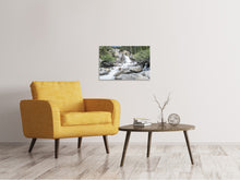 Lade das Bild in den Galerie-Viewer, Leinwandbild Wilder Wasserfall im Wald
