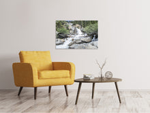 Lade das Bild in den Galerie-Viewer, Leinwandbild Wilder Wasserfall im Wald
