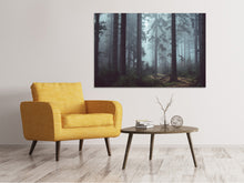 Lade das Bild in den Galerie-Viewer, Leinwandbild Wald im Nebel
