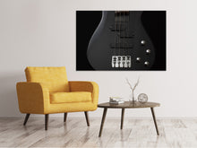 Lade das Bild in den Galerie-Viewer, Leinwandbild Gitarre ganz in schwarz
