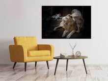 Lade das Bild in den Galerie-Viewer, Leinwandbild Das Löwen Paar
