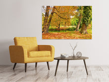 Lade das Bild in den Galerie-Viewer, Leinwandbild Mitten unter Herbstbäumen
