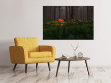 Lade das Bild in den Galerie-Viewer, Leinwandbild Ein Pilz im Wald
