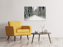Lade das Bild in den Galerie-Viewer, Leinwandbild Schnee im Wald
