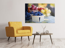 Lade das Bild in den Galerie-Viewer, Leinwandbild Schalen mit Obst
