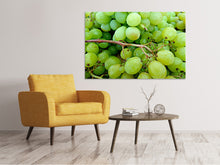Lade das Bild in den Galerie-Viewer, Leinwandbild Grüne Weintrauben
