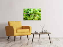 Lade das Bild in den Galerie-Viewer, Leinwandbild Grüne Weintrauben
