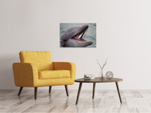 Lade das Bild in den Galerie-Viewer, Leinwandbild Essenszeit für einen Delphin
