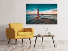 Lade das Bild in den Galerie-Viewer, Leinwandbild Golden Gate im Licht
