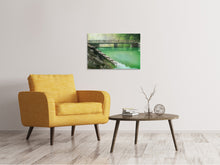 Lade das Bild in den Galerie-Viewer, Leinwandbild Der grüne Teich
