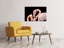 Lade das Bild in den Galerie-Viewer, Leinwandbild Prächtige Flamingos

