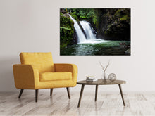 Lade das Bild in den Galerie-Viewer, Leinwandbild Wasserfall im Abendlicht
