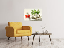 Lade das Bild in den Galerie-Viewer, Leinwandbild Tomaten und Kräuter
