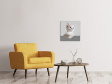 Lade das Bild in den Galerie-Viewer, Leinwandbild Kunstwerk Katze
