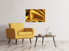 Lade das Bild in den Galerie-Viewer, Leinwandbild Abstrakt Flüssiges Gold
