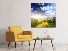 Lade das Bild in den Galerie-Viewer, Leinwandbild Sonnenaufgang im Gebirge
