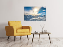Lade das Bild in den Galerie-Viewer, Leinwandbild Über den verschneiten Gipfeln
