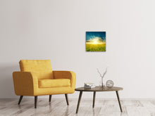 Lade das Bild in den Galerie-Viewer, Leinwandbild Sonnenblumen in der Abendsonne
