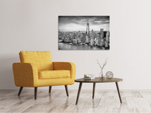 Lade das Bild in den Galerie-Viewer, Leinwandbild Skyline Schwarzweissfotografie New York
