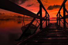 Lade das Bild in den Galerie-Viewer, Fototapete Wunderschöne Abendstimmung am Meer
