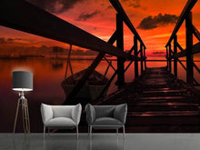 Lade das Bild in den Galerie-Viewer, Fototapete Wunderschöne Abendstimmung am Meer
