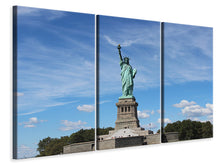 Lade das Bild in den Galerie-Viewer, Leinwandbild 3-teilig Blick auf die Freiheitsstatue
