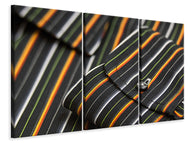 Leinwandbild 3-teilig Mode Streifen