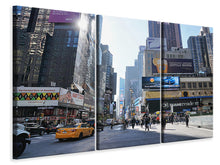 Lade das Bild in den Galerie-Viewer, Leinwandbild 3-teilig Shopping in New York
