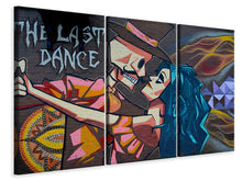 Lade das Bild in den Galerie-Viewer, Leinwandbild 3-teilig Streetart Last Dance
