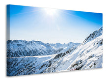 Lade das Bild in den Galerie-Viewer, Leinwandbild Bergpanorama im Schnee
