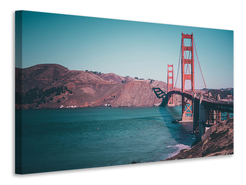 Leinwandbild An der Golden Gate