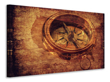 Lade das Bild in den Galerie-Viewer, Leinwandbild Antiker Kompass XL
