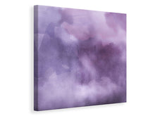 Lade das Bild in den Galerie-Viewer, Leinwandbild Aquarell in lila
