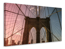 Lade das Bild in den Galerie-Viewer, Leinwandbild Brooklyn Bridge Close up
