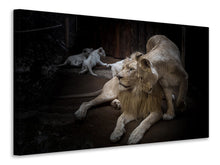Lade das Bild in den Galerie-Viewer, Leinwandbild Das Löwen Paar

