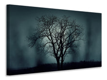 Lade das Bild in den Galerie-Viewer, Leinwandbild Der Baum in Dunkelheit
