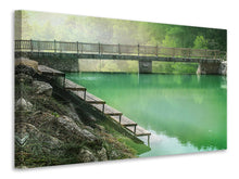 Lade das Bild in den Galerie-Viewer, Leinwandbild Der grüne Teich
