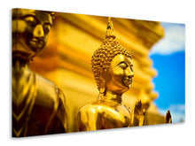 Lade das Bild in den Galerie-Viewer, Leinwandbild Die goldenen Buddhas
