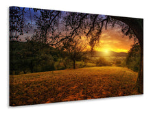Lade das Bild in den Galerie-Viewer, Leinwandbild Eine Landschaft im Sonnenuntergang
