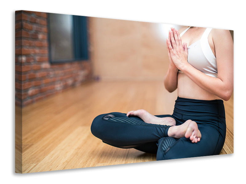 Leinwandbild Entspanntes Yoga